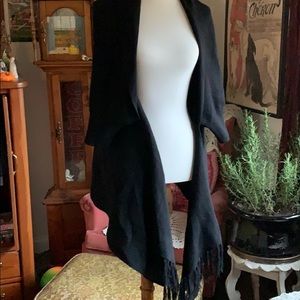 B Boutique Black Poncho Sweater